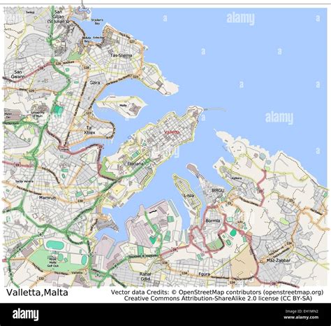 valletta area map.